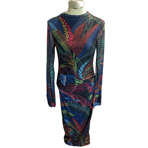 Farm Rio Mesh Jungle Dress - Picture 2 of 9